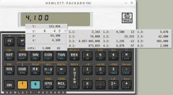 HP-15C Linux Stack With matrix B in elements formats