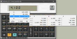 HP-15C Windows 10 Stack With matrix B